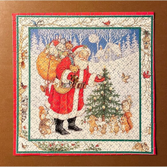 Santa & Friends Current Inc Vintage 500 Piece Christmas Holiday Puzzle-Complete - Picture 3 of 7